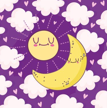 Sevimli ay ve güneş