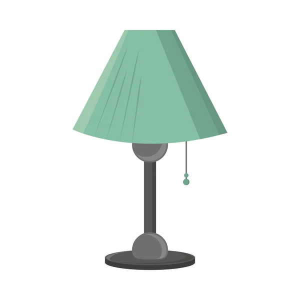 Decorare lampă verde — Vector de stoc