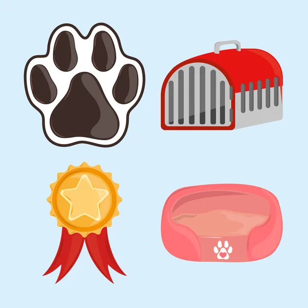 Icon pets állat tartozékok — Stock Vector