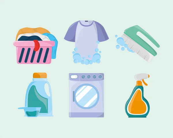 Icon set laundry — 图库矢量图片