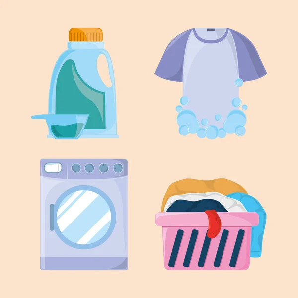 Icon laundry washer — 스톡 벡터