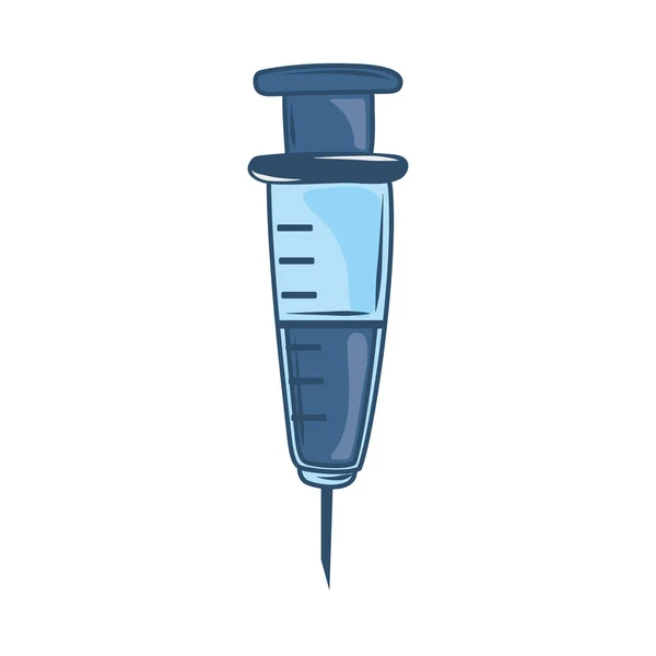 Medical vaccine syringe — Stock Vector