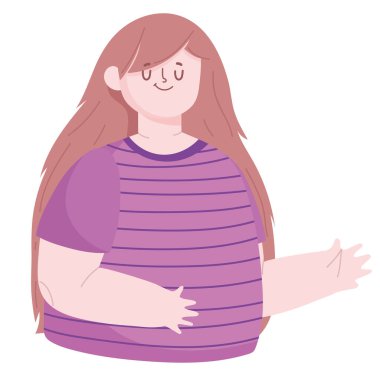 Çizgi filmdeki kadın.