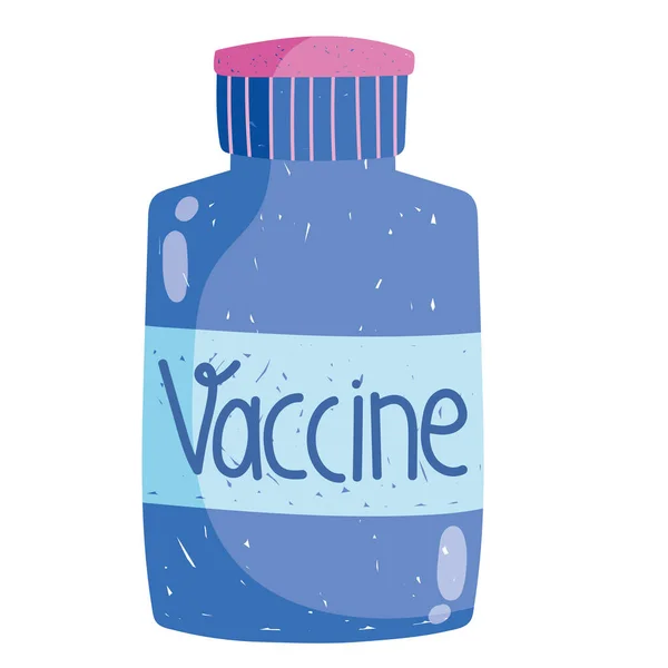 Vakcinás üveg — Stock Vector