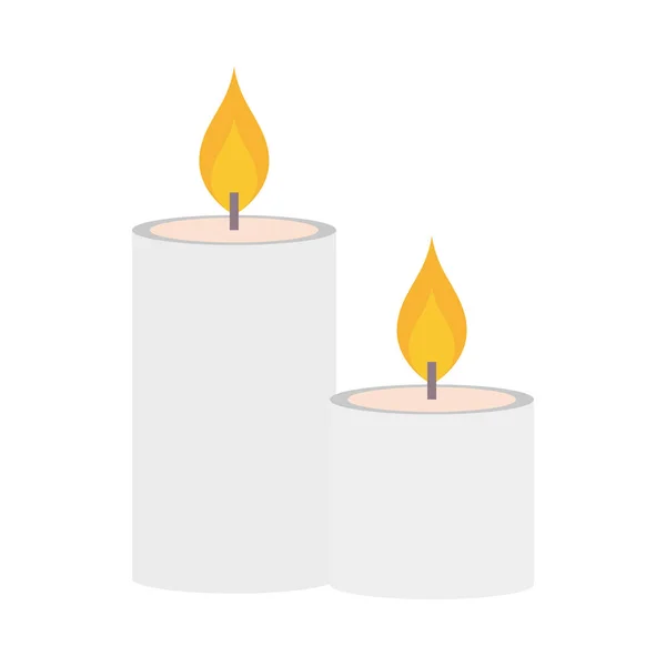 Velas decoração de luz — Vetor de Stock