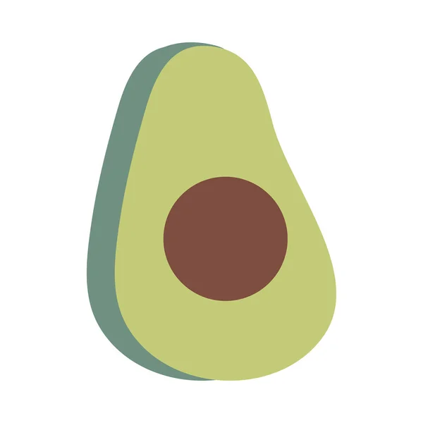 Avocado in Scheiben schneiden — Stockvektor