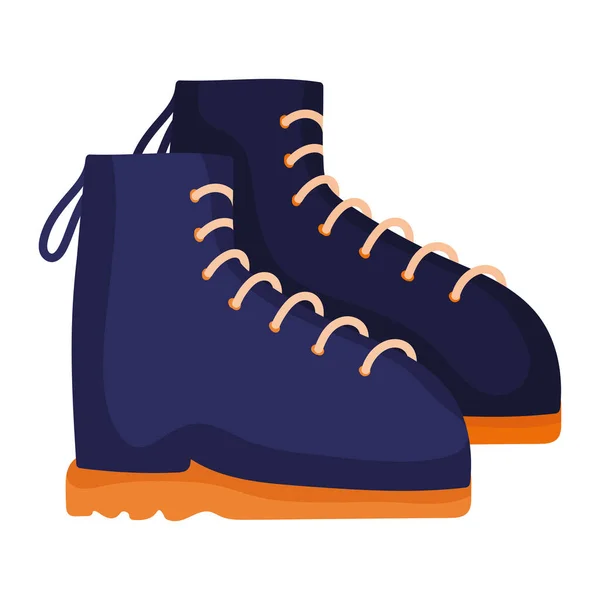 Hiking boots accessory — Stock Vector