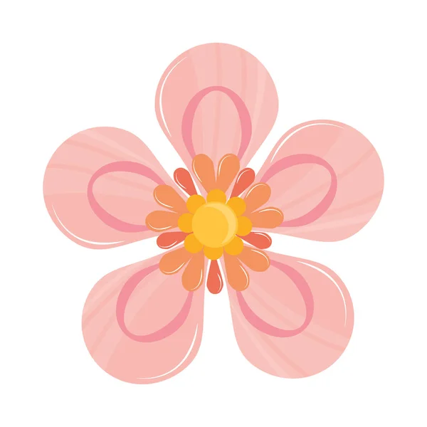 Icono plano de flor — Vector de stock