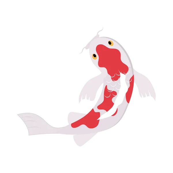 Oosterse koi vis — Stockvector