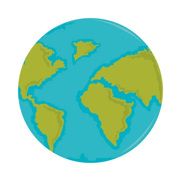 Tierra icono global — Archivo Imágenes Vectoriales