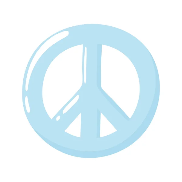 Signe bleu paix — Image vectorielle