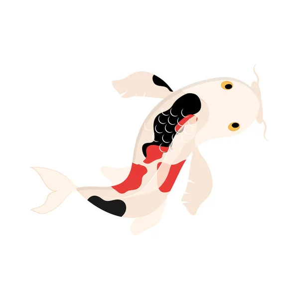 Şirin koi balığı — Stok Vektör