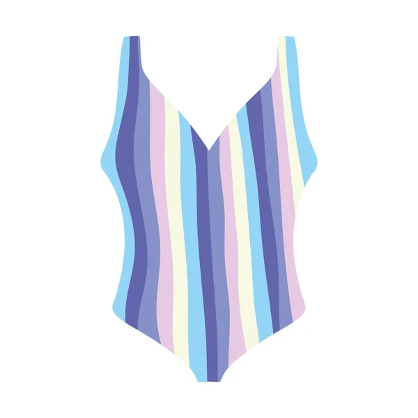 Maillot de bain femme rayé — Image vectorielle