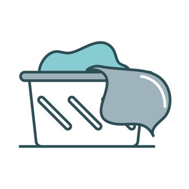 Çamaşır sepetinin içinde