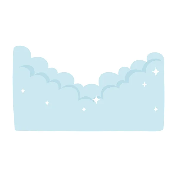 Σύννεφα φωτεινή διακόσμηση — Διανυσματικό Αρχείο