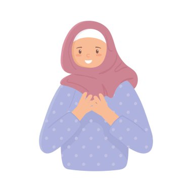 Müslüman genç kadın.