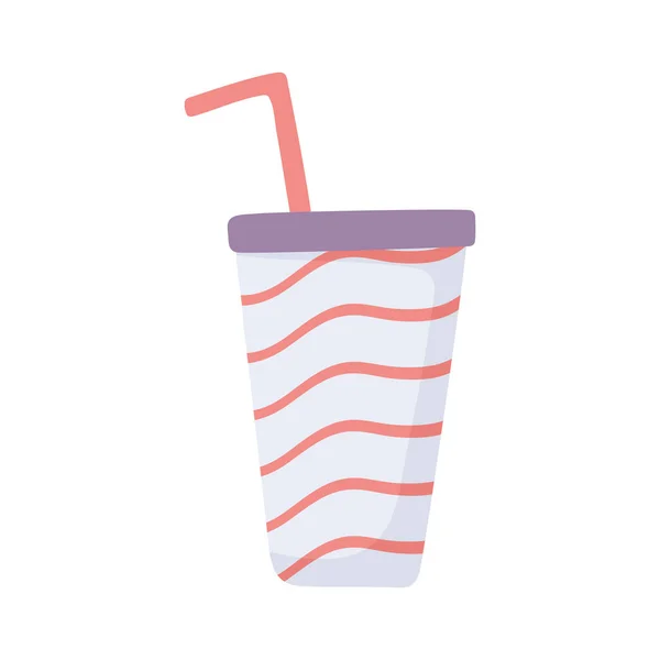 Meeneem frisdrank beker — Stockvector