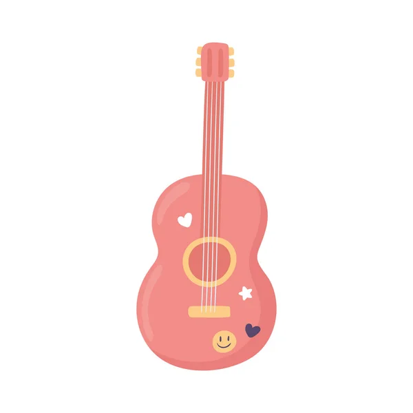 Guitare instrument de musique — Image vectorielle