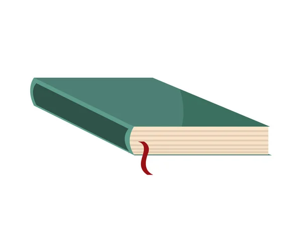 Libro con un marcador — Vector de stock