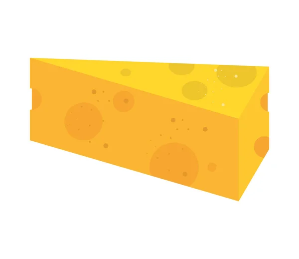 Bocadillo de queso rebanada — Vector de stock