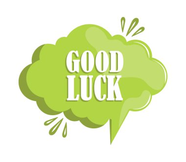 İyi şanslar konuşma balonu