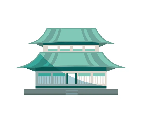 Корейский дом традиционный — стоковый вектор