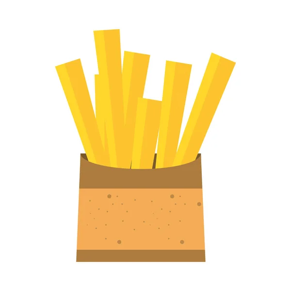 Batatas fritas na caixa —  Vetores de Stock