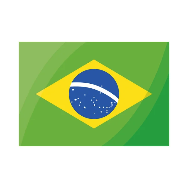 Brazil flag national — Wektor stockowy