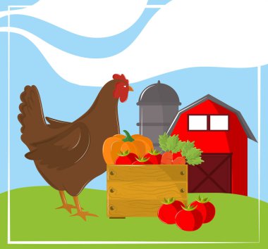 Taze çiftlik yemeği