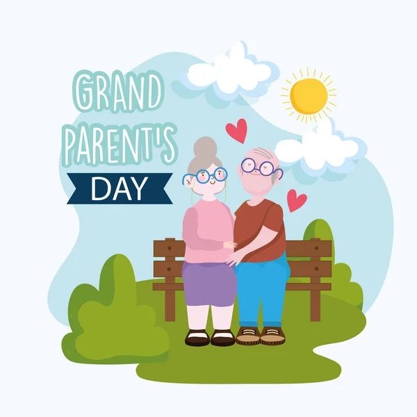 Grandparents day characters — Stock Vector