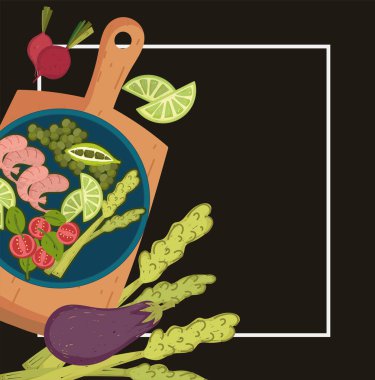 sağlıklı yiyecek kesme tahtası