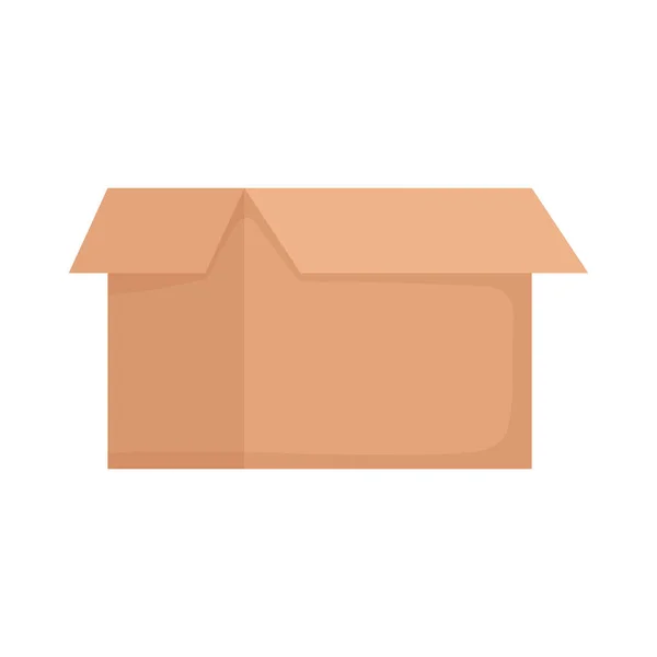 Open cardboard box — Stock Vector