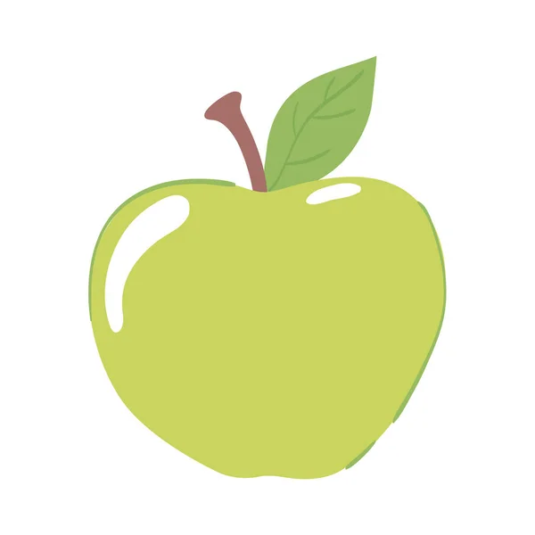 Obst grüner Apfel — Stockvektor