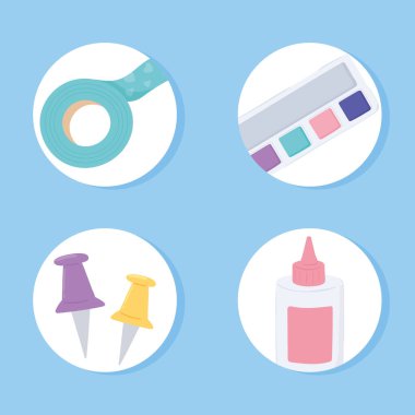 zanaat aksesuarları ayarlandı