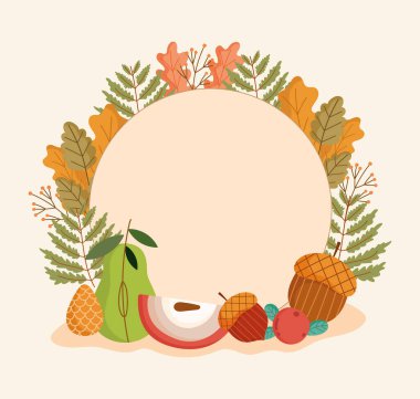 sonbahar yaprakları rozet