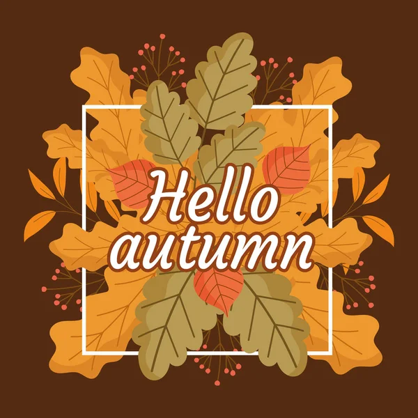 Bonjour fond d'automne — Image vectorielle