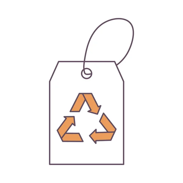 Prix étiquette de recyclage — Image vectorielle
