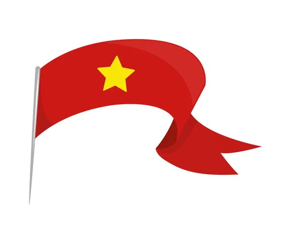 Symbole drapeau Vietnam — Image vectorielle
