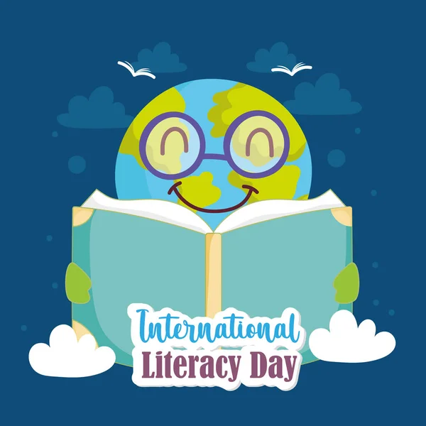 Міжнародний день грамотності світ — стоковий вектор