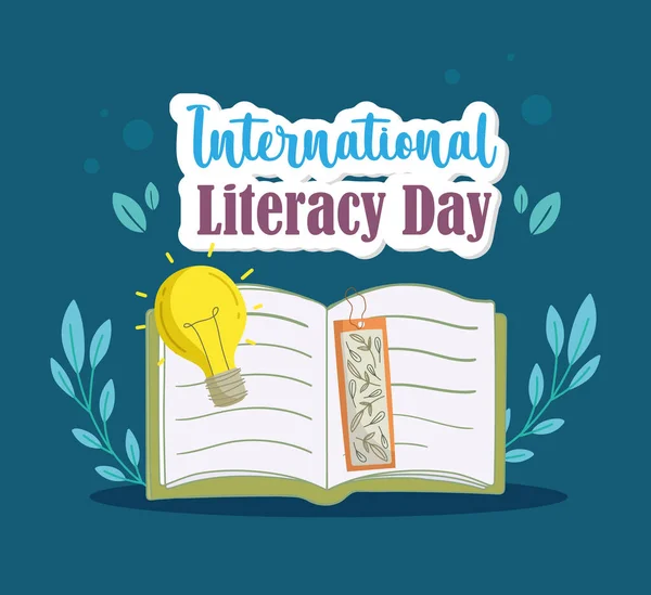 Internationale alfabetiseringsdag — Stockvector