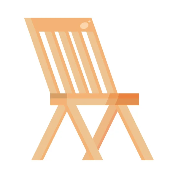 Muebles de silla de madera — Vector de stock