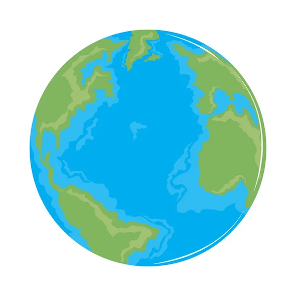 Carte du monde globe — Image vectorielle