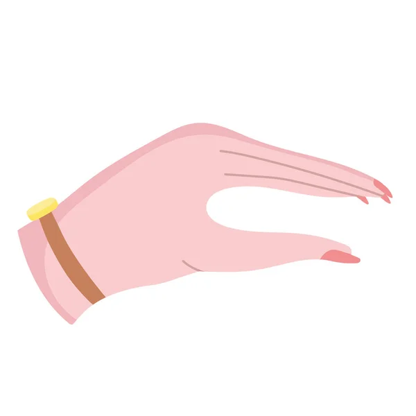 Dessin animé main femelle — Image vectorielle