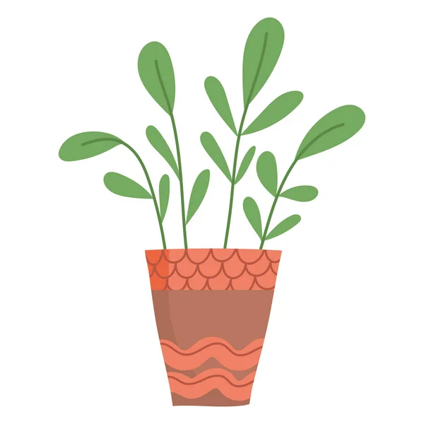 Decorazione vegetale in vaso — Vettoriale Stock