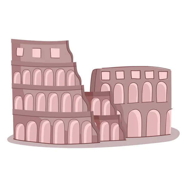 Coliseo en roma Italia — Vector de stock