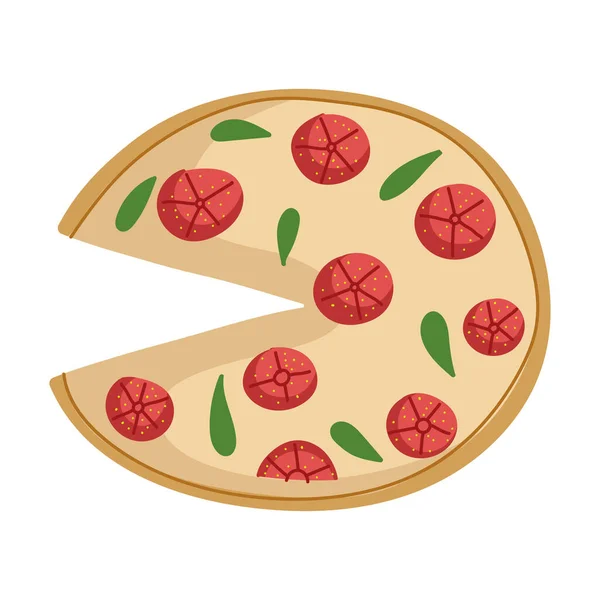 Restauration rapide pizza — Image vectorielle