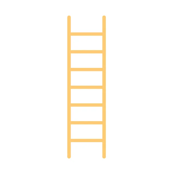 Ladder tool flat icon — Stock Vector