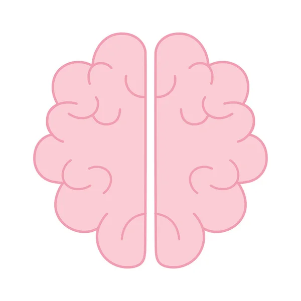 Cerebro humano mental — Vector de stock