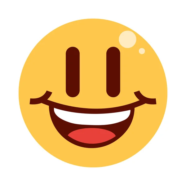 Cara de emoji feliz — Vector de stock