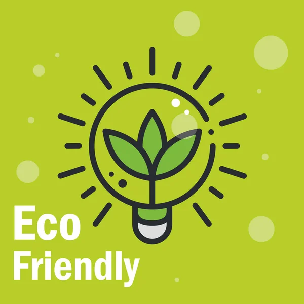 Energia verde eco friendly — Vettoriale Stock